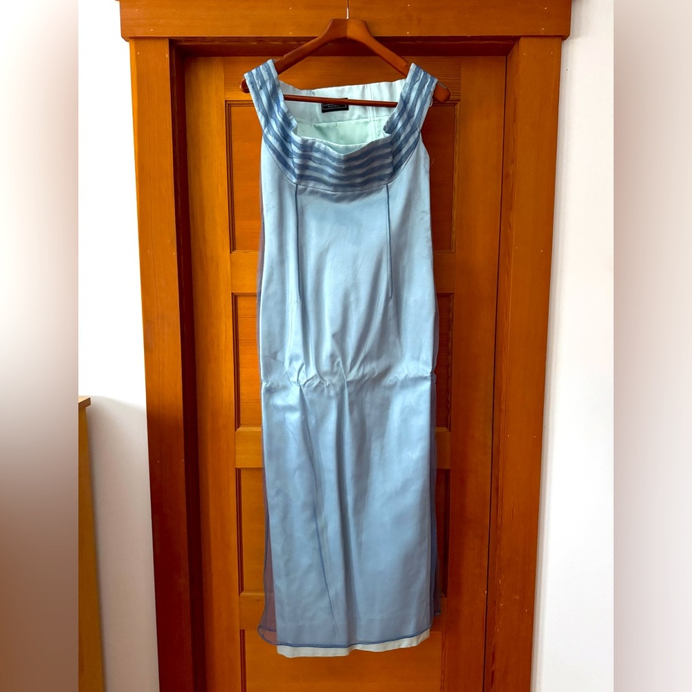 RARE Richard Tyler Couture Vintage Y2K Silk Portrait Gown Dress, EUC